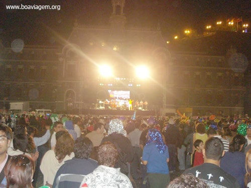 Palco do reveillon em Valparaíso