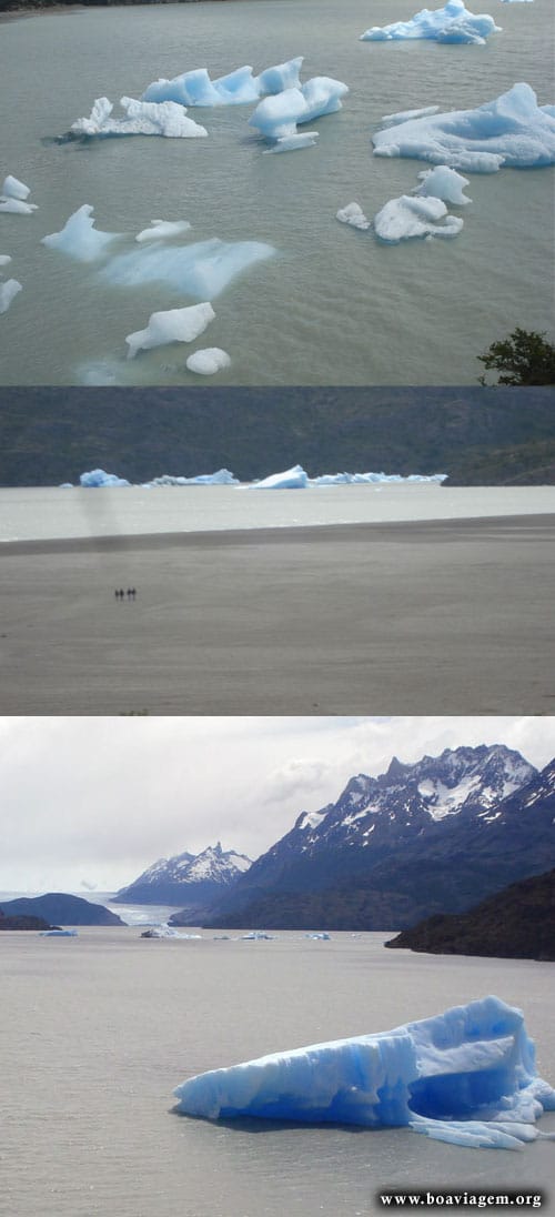 Lago Grey e os Icebergs do Glaciar Grey