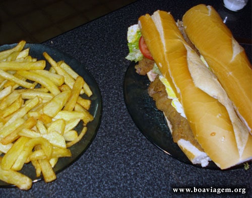 A milanesa con papas de El Calafate