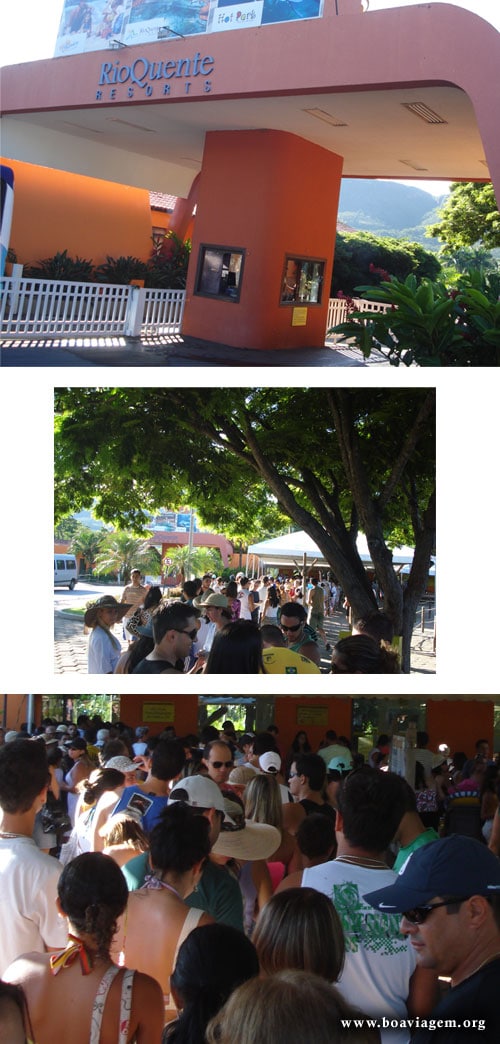 Fila da Entrada do Rio Quente Resorts