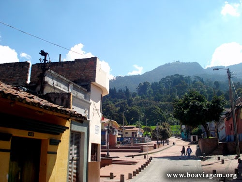 Vista do Monserrate desde a Candelaria