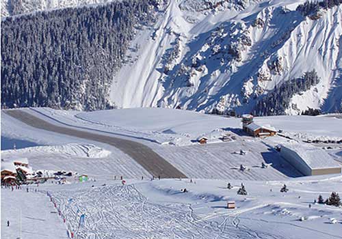 Aeroporto de Courchevel na França