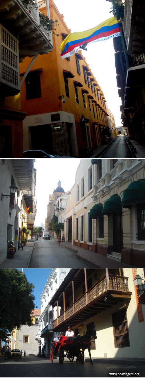 Arquitetura colombiana na cidade murada de Cartagena