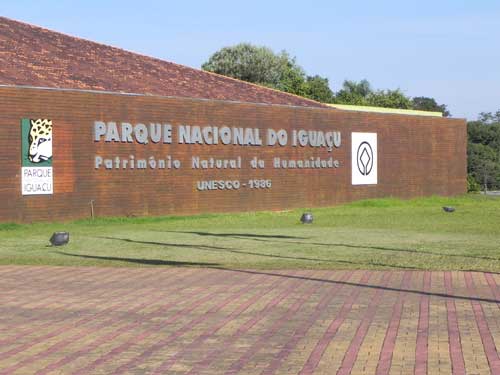 Entrada do Parque Nacional do Iguaçu