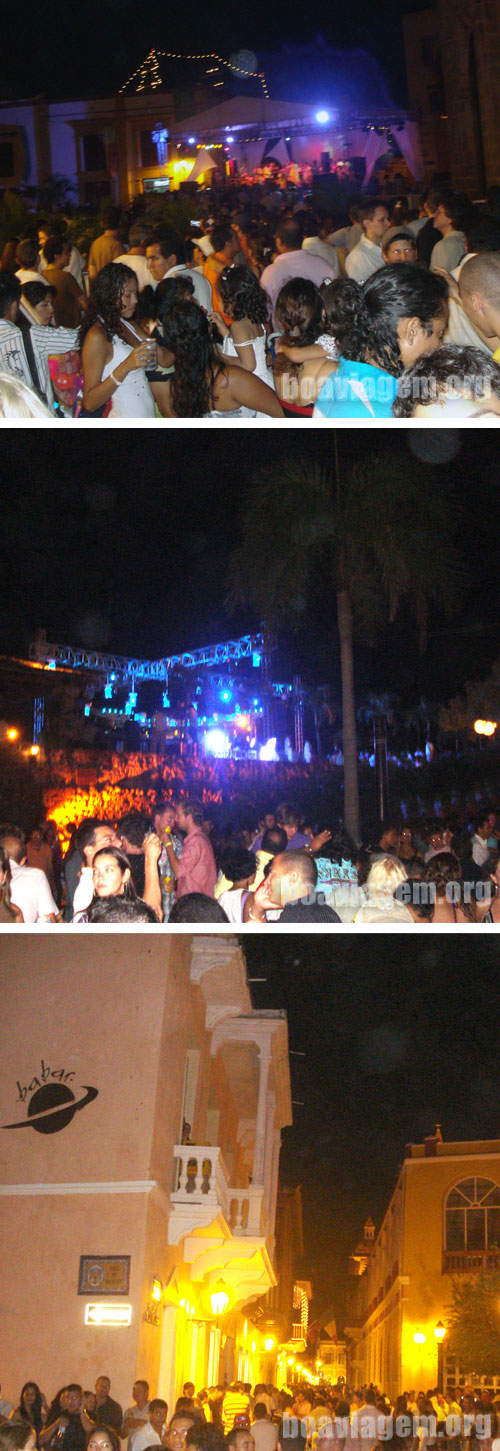 Reveillon pelas ruas de Cartagena das Indias