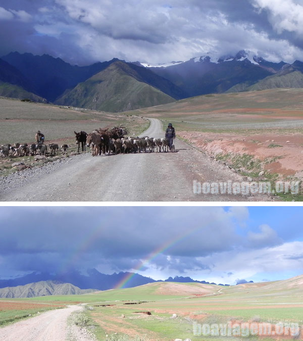 Camponeses trabalhando em Cuzco