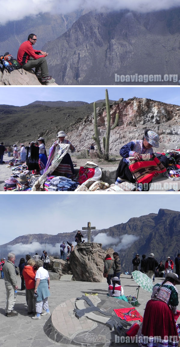 Visual do mirado do Condor no Canyon del Colca