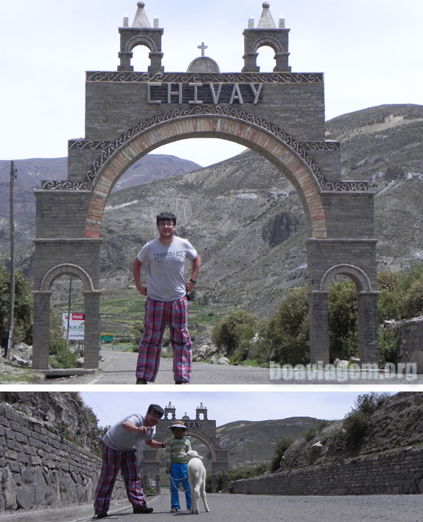 Portão de entrada em Chivay