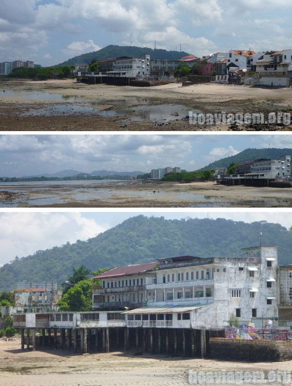 A impressionante cidade do Panamá e sua maré