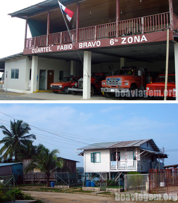 Estilo das construções de Bocas del Toro