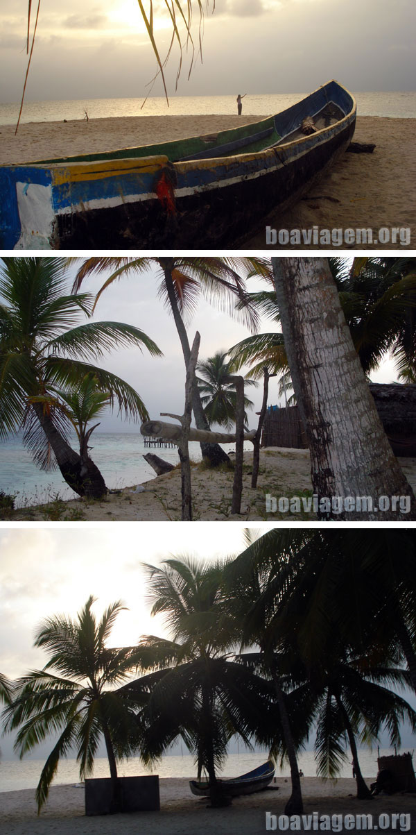 Visual da Ilha que fiquei hospedado em San Blas