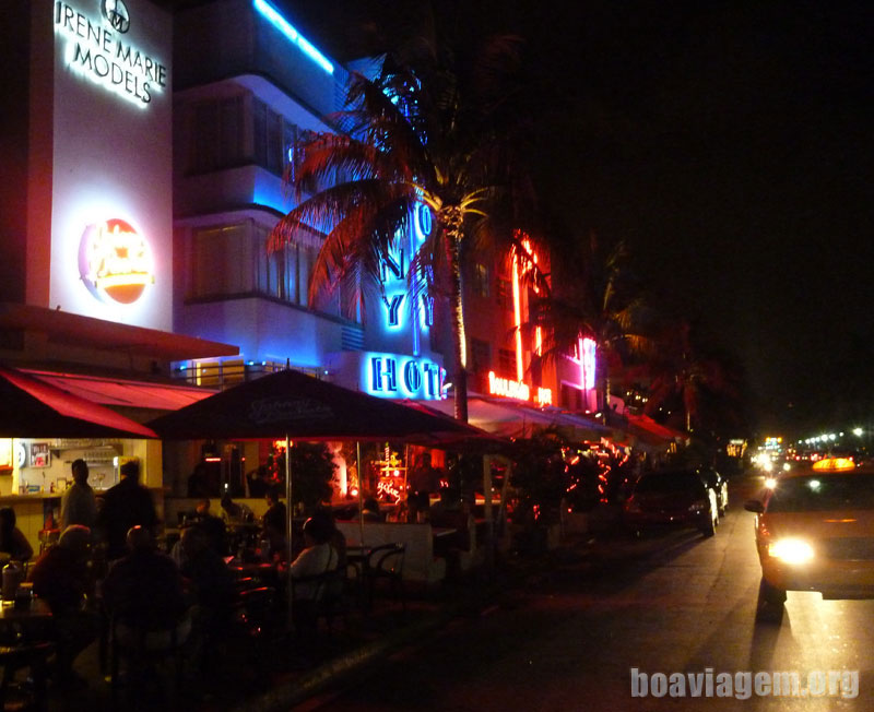 A famosa Ocean Drive