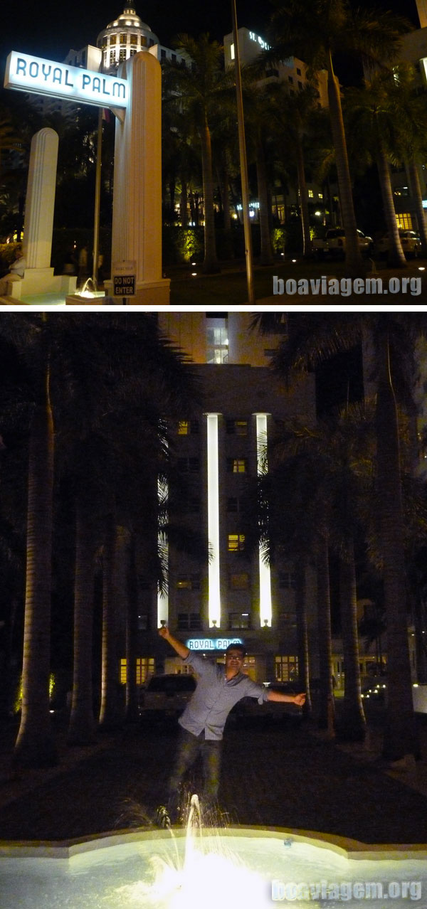 Hotel Royal Palm pertinho da Ocean Drive