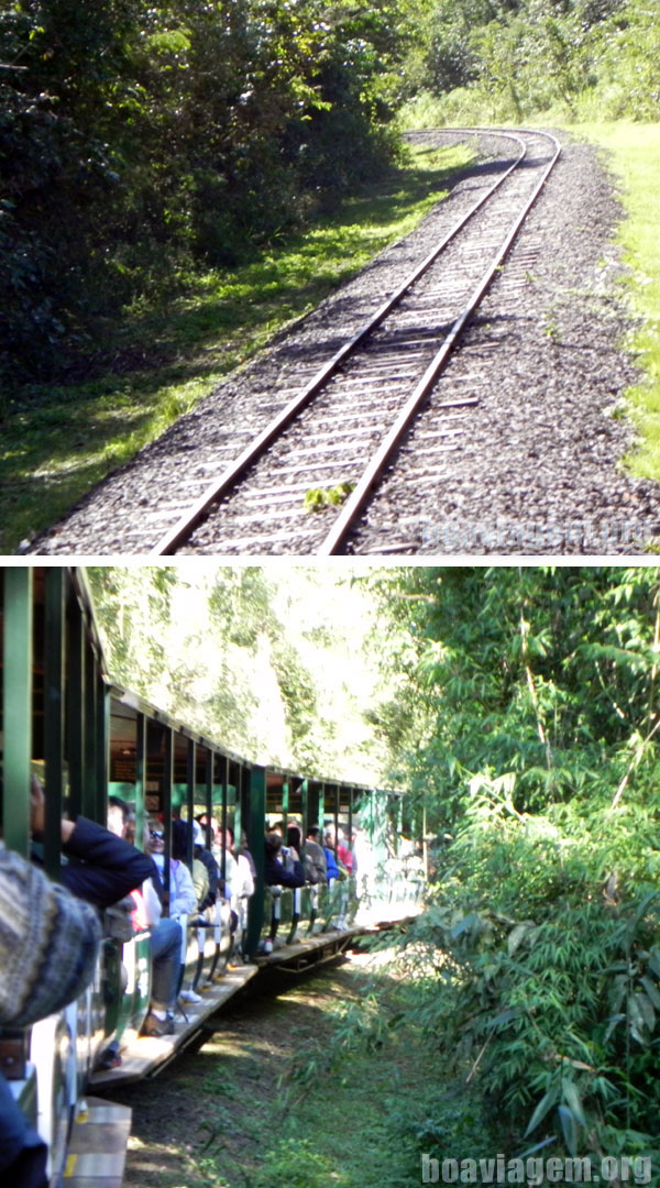 Pegando o trem que leva pra Garganta do Diabo