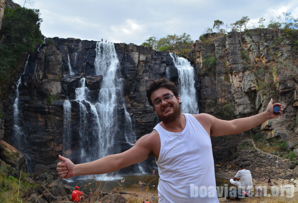 A beleza do Salto de Corumbá de Goiás
