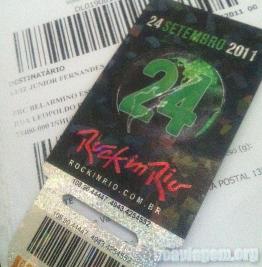 Ingresso garantido do Rock in Rio 2011