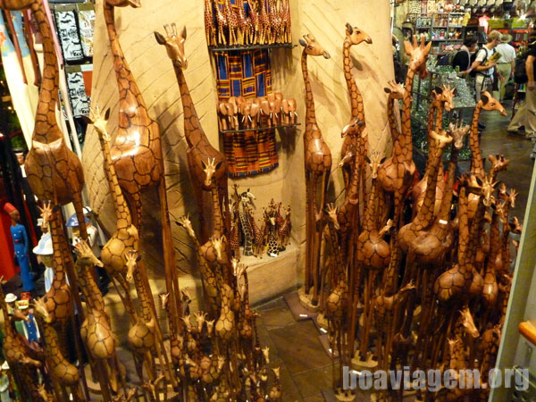 Duty Free em Joanesburgo: Souvenirs Africanos