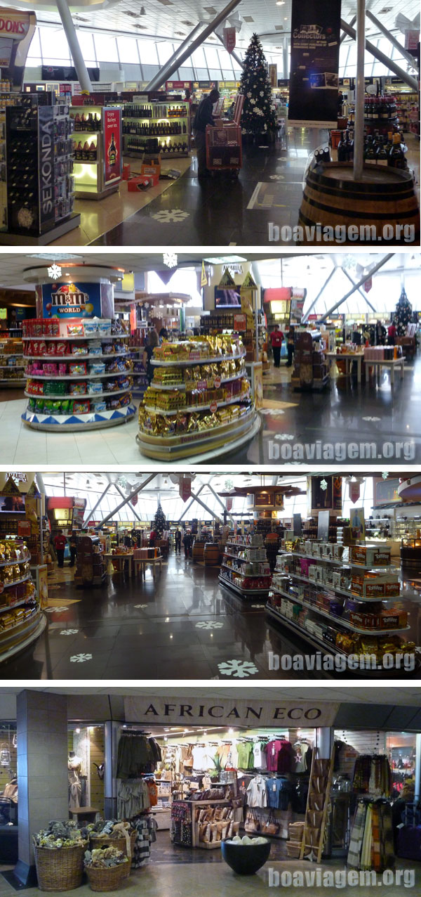 Visão geral do Duty Free de Joanesburgo