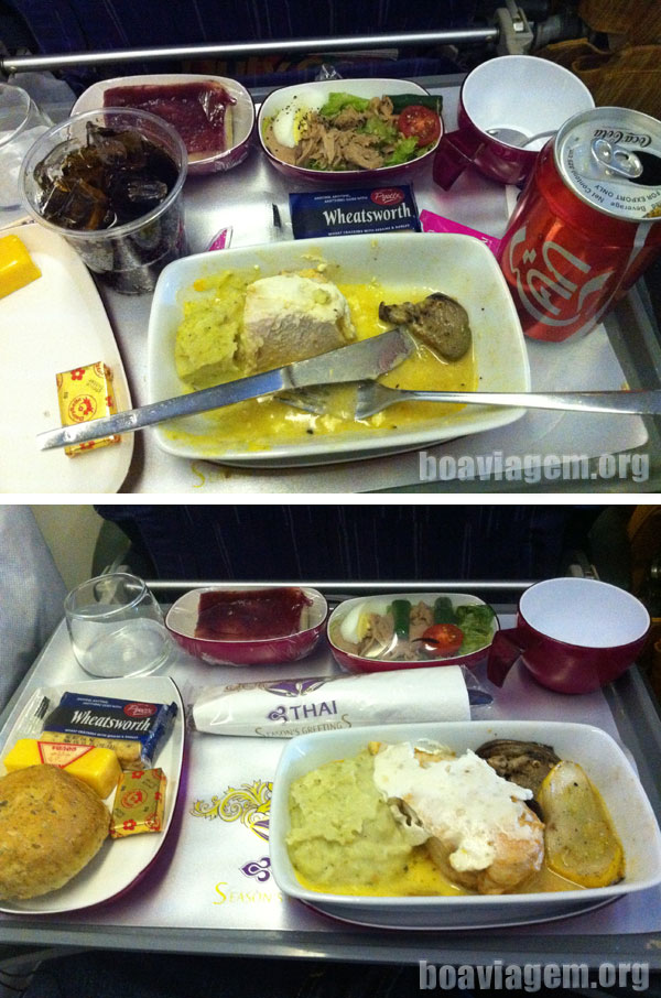 Comes e bebes na Thai Airways