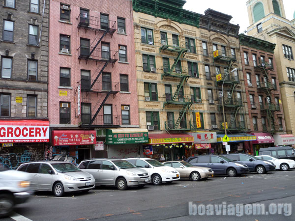Fachadas dos prédiso do Bronx