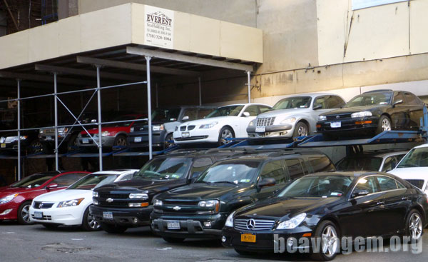 Estacionamentos verticais em Nova York