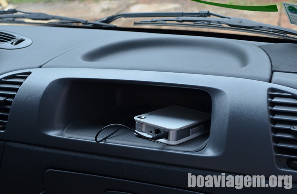 Modem 3G na Van da Loumar Turismo - sim! eles tem wi-fi no city tour!