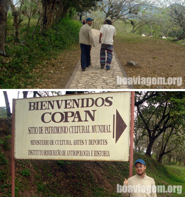 Caminhando pela estradinha que leva até as ruínas