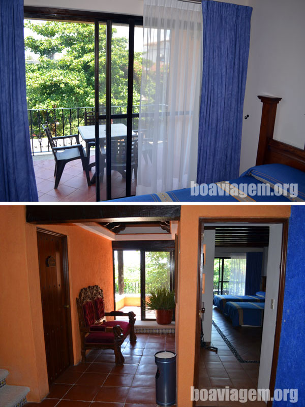 Quartos amplos e muito bem decorados