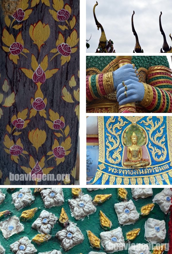 Alguns detalhes do Templo de Big Buddha