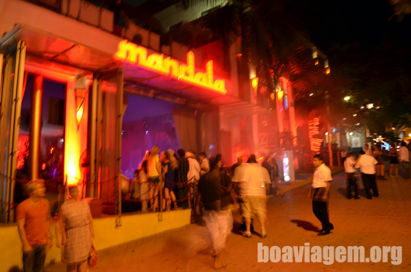 Uma boate de Playa del Carmen