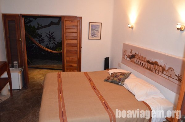 Interior de um dos quartos deste Hotel em Cozumel