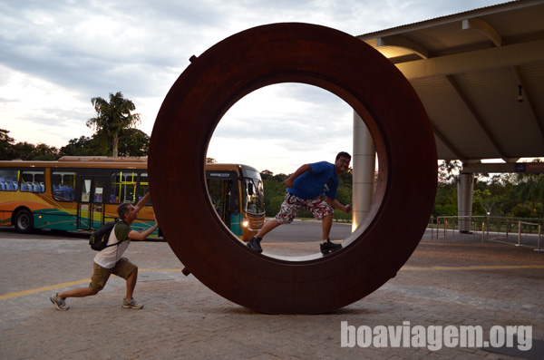 Gleiber e eu na roda da Itaipu