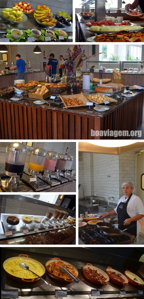 Buffet de café da manhã do Restaurante da Mata