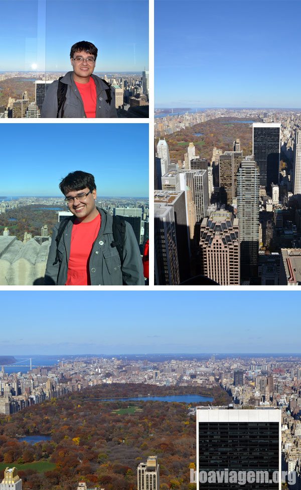 Central Park fotografado desde o Top of The Rock