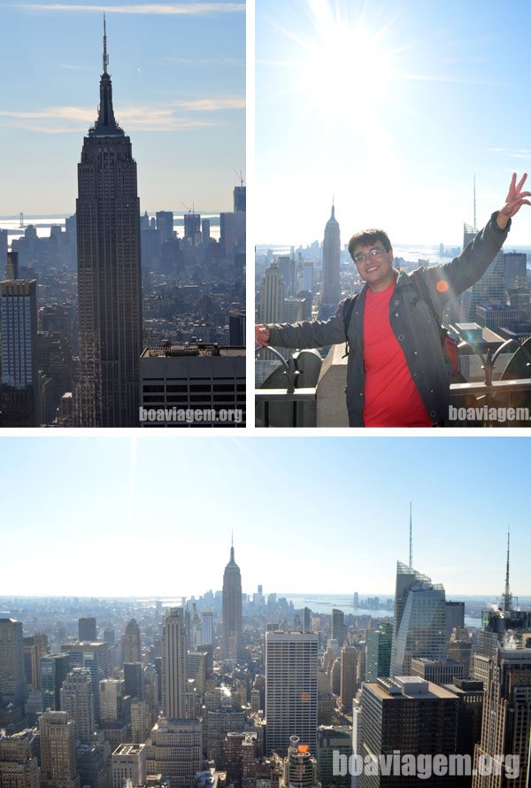 Vista do Empire State Building desde o Topo do Rock.