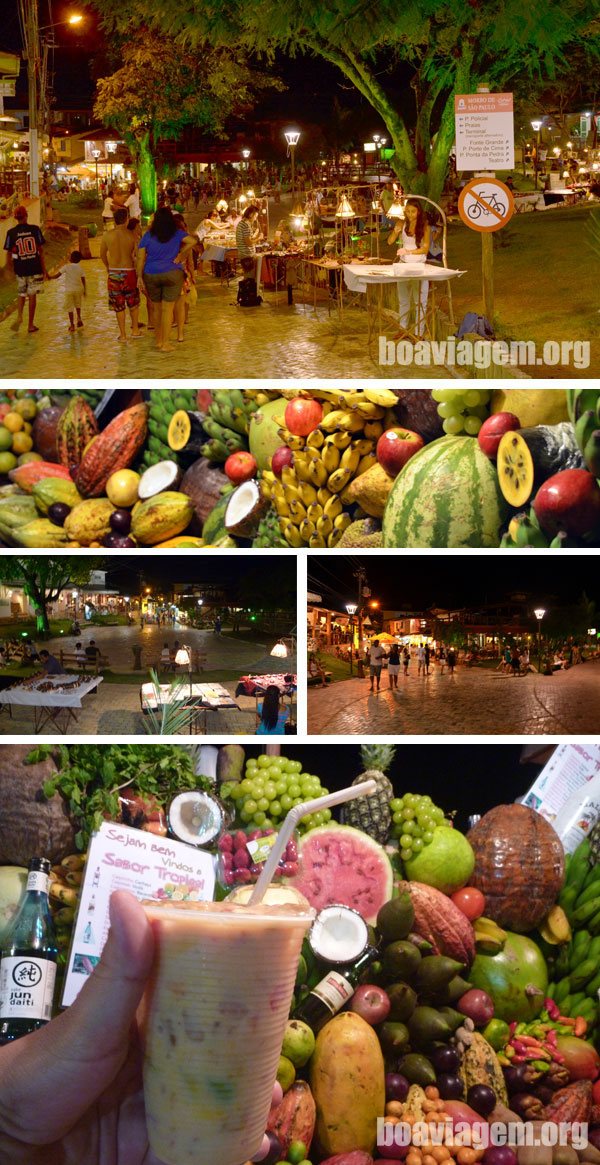 A noite no Morro e delíciosas batidas de frutas