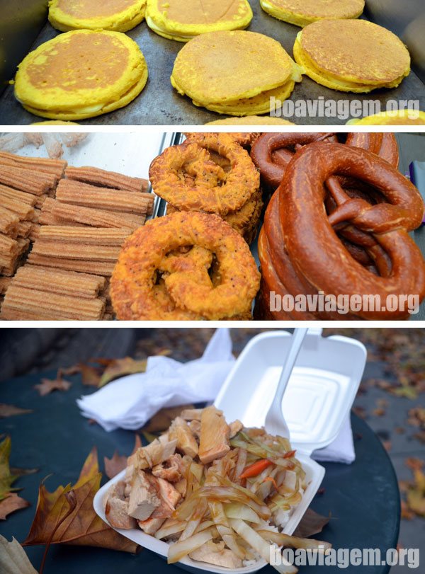 comida de rua em Nova York