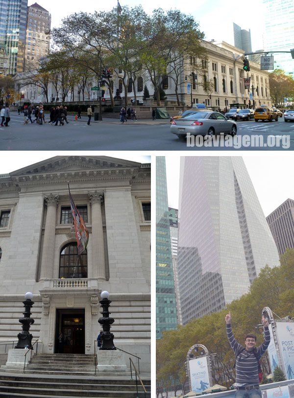 Área externa da NYPL