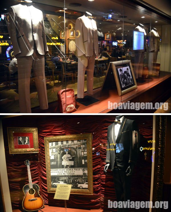 Roupas usadas por Elvis Presley e os Beatles