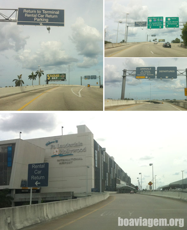 Fort Lauderdale, retorno de carro alugado