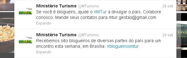 O MTur convoca a blogosfera ao trabalho pelo Brasil