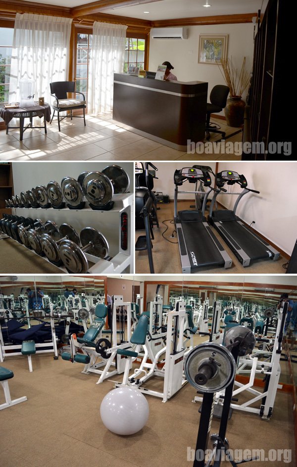 Spa, massagem e academia a disposição dos hóspedes do The Club