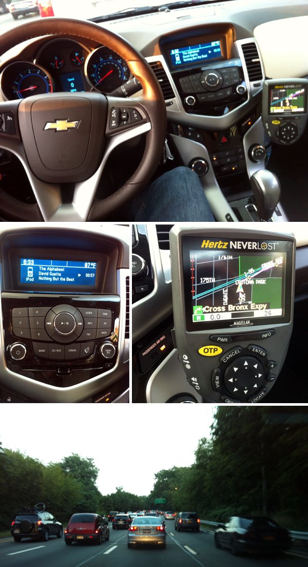De Manhattan até o Woodbury em um carro da HERTZ