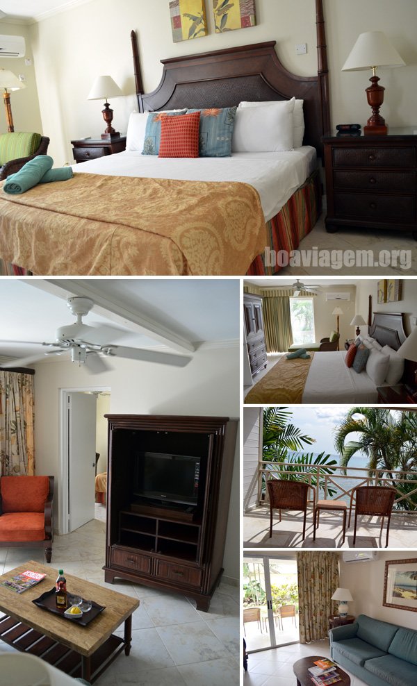 Quarto exclusivo com sacada e sala de estar