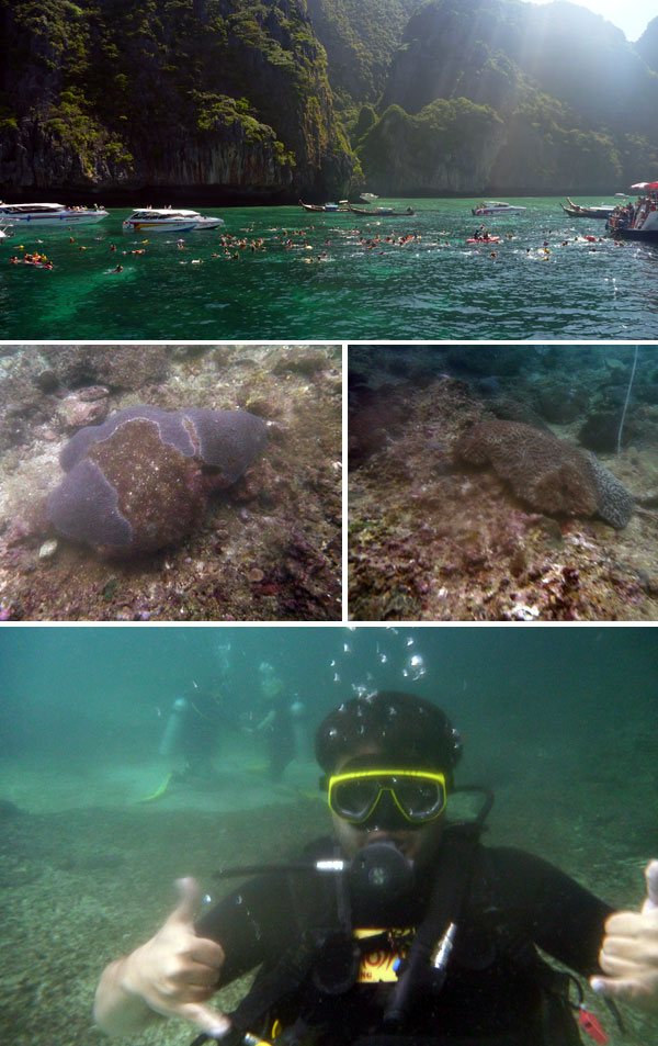 Primeiro mergulho com cilindro da minha vida: Koh Phi Phi