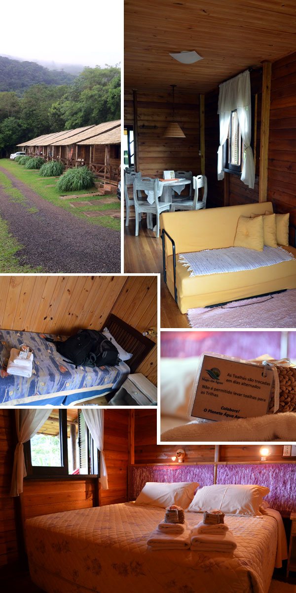 Visual dos quartos da Magia das Águas - cabanas com quartos individuais