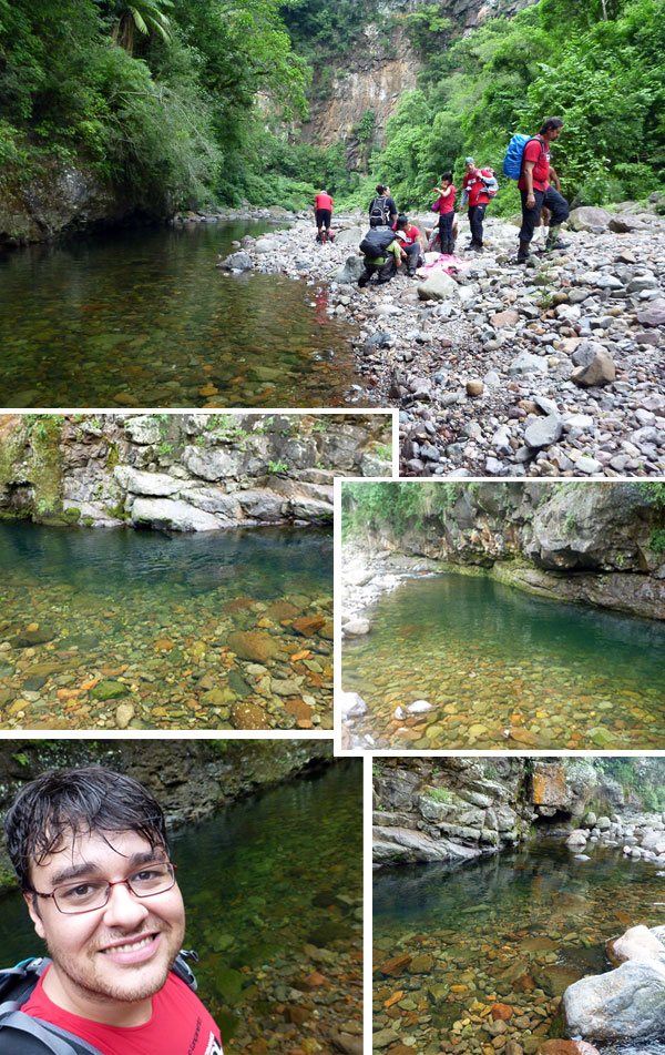 Várias piscinas naturais ao longo da Trilha do Rio do Boi