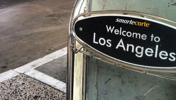 Sinal de boas vindas em Los Angeles