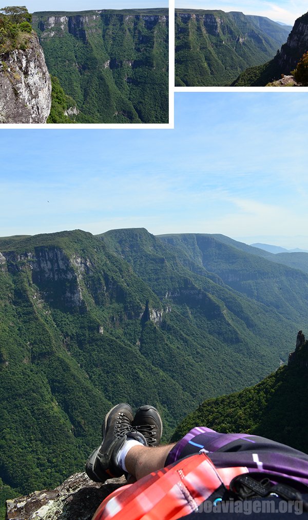 Paisagens marcadas para a posteridade no alto do Cânion Fortaleza