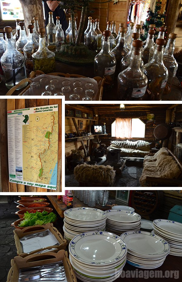 Ambiente tradicional e comida campeira, doses de cachças para abrir o apetite